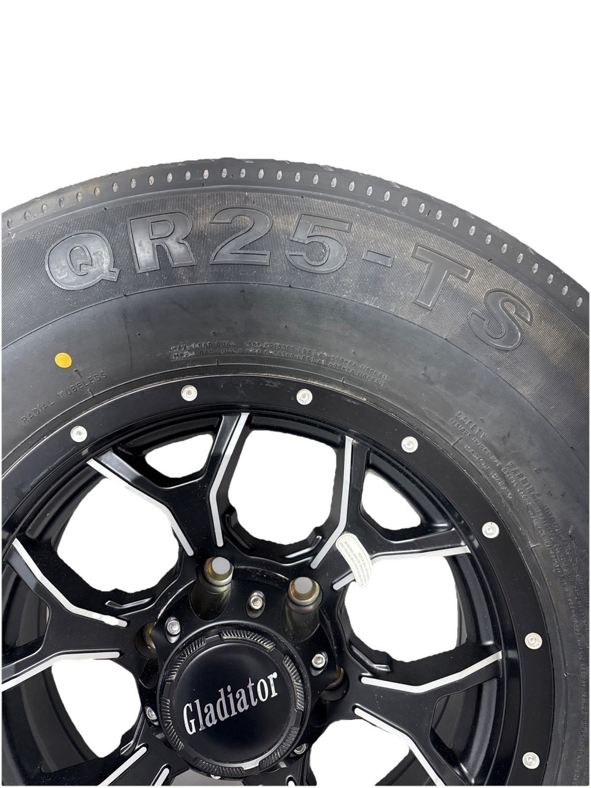 Gladiator RV Trailer 16’’ Aluminum 6 Lug Rim W/QR25-TS Tire ST235/80R16 F/12PLY