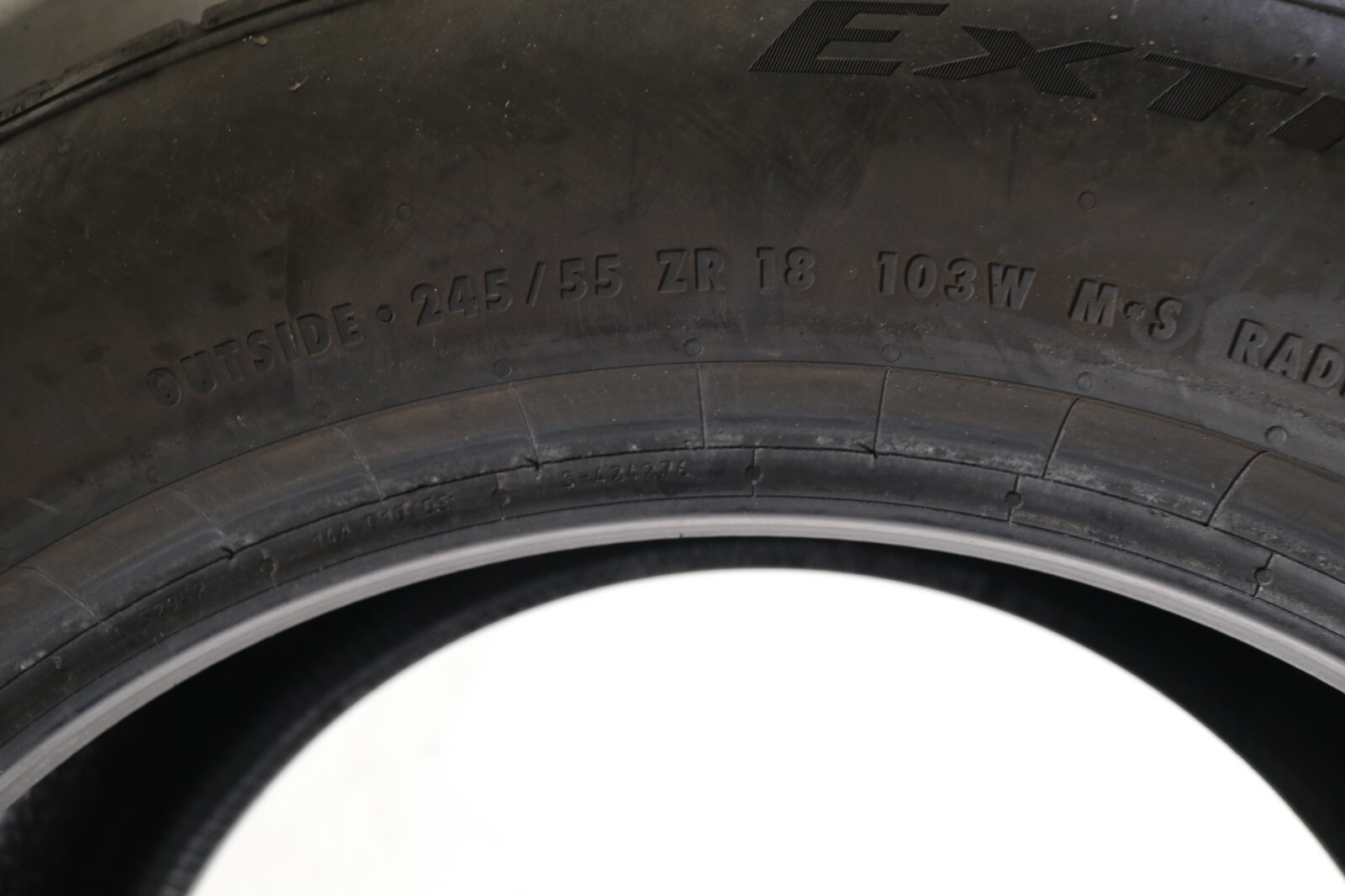 Used 245/55ZR18 Continental ExtremeContact DWS06 Plus – 103W – 6/32