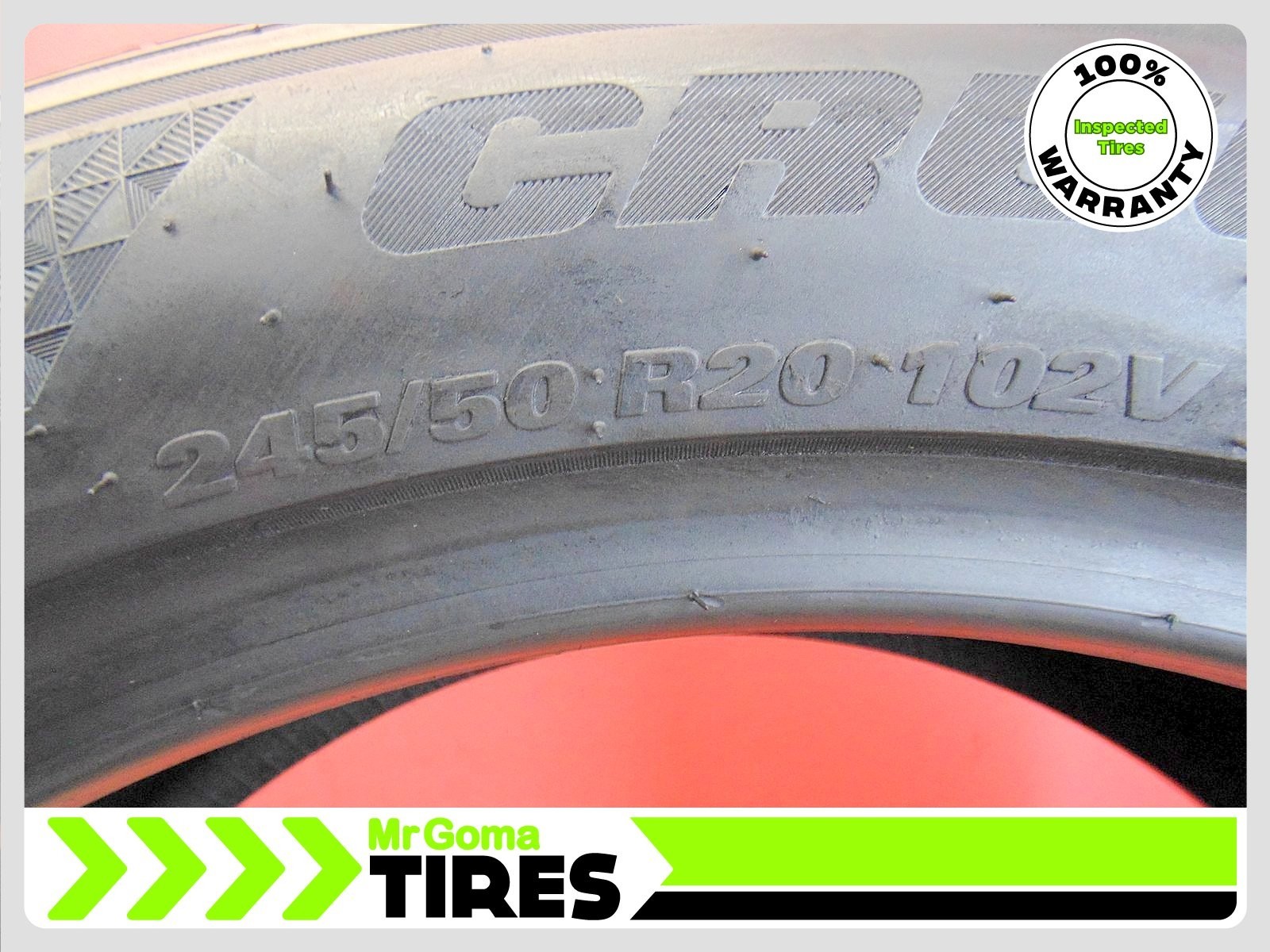SET OF 4 USED TIRES KUMHO CRUGEN HP71 245/50R20 8.4/32 AVG 102V 2455020