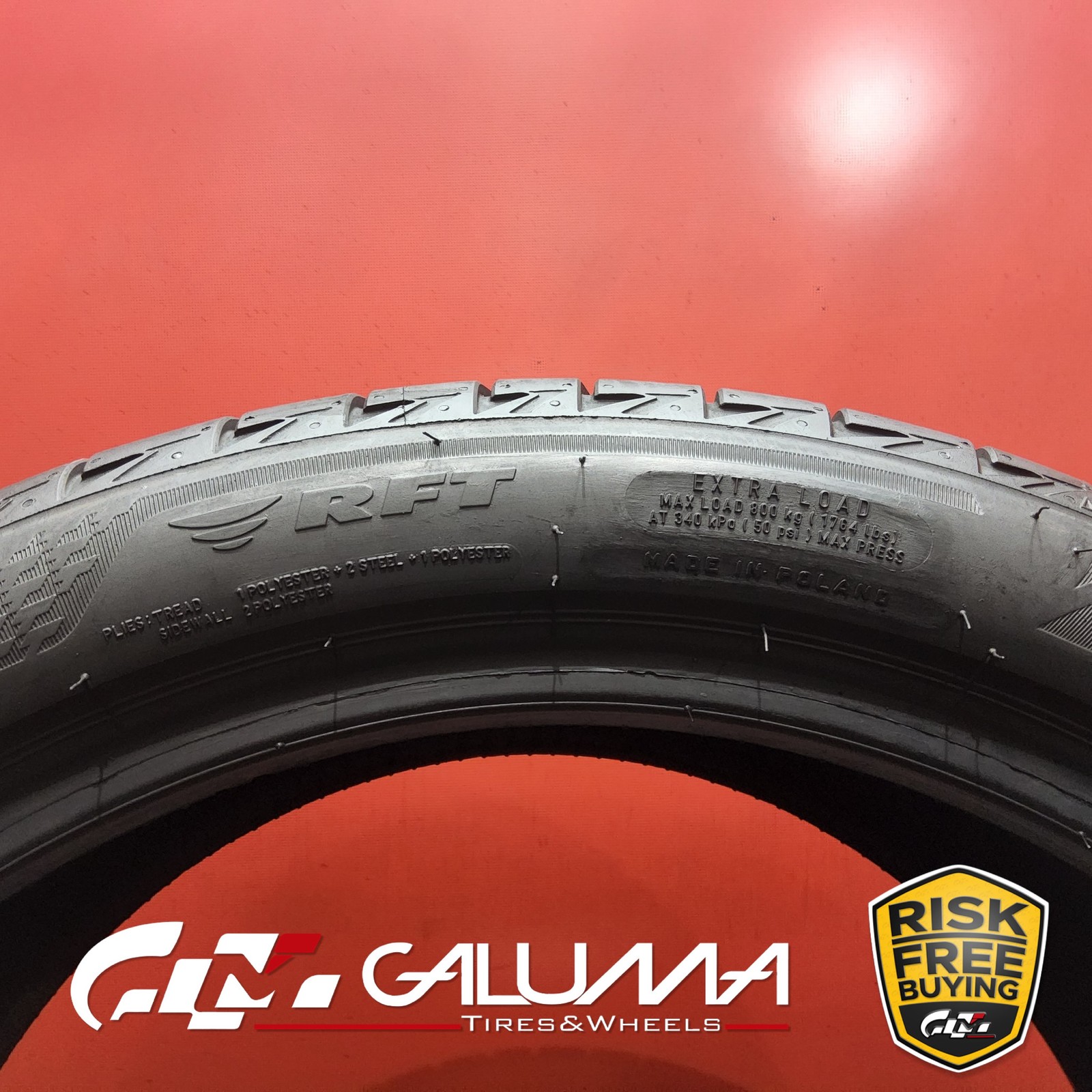 1 (One) Tire Bridgestone Turanza T005 RFT Run Flat ★ 275/35R19 275/35/19 #94908