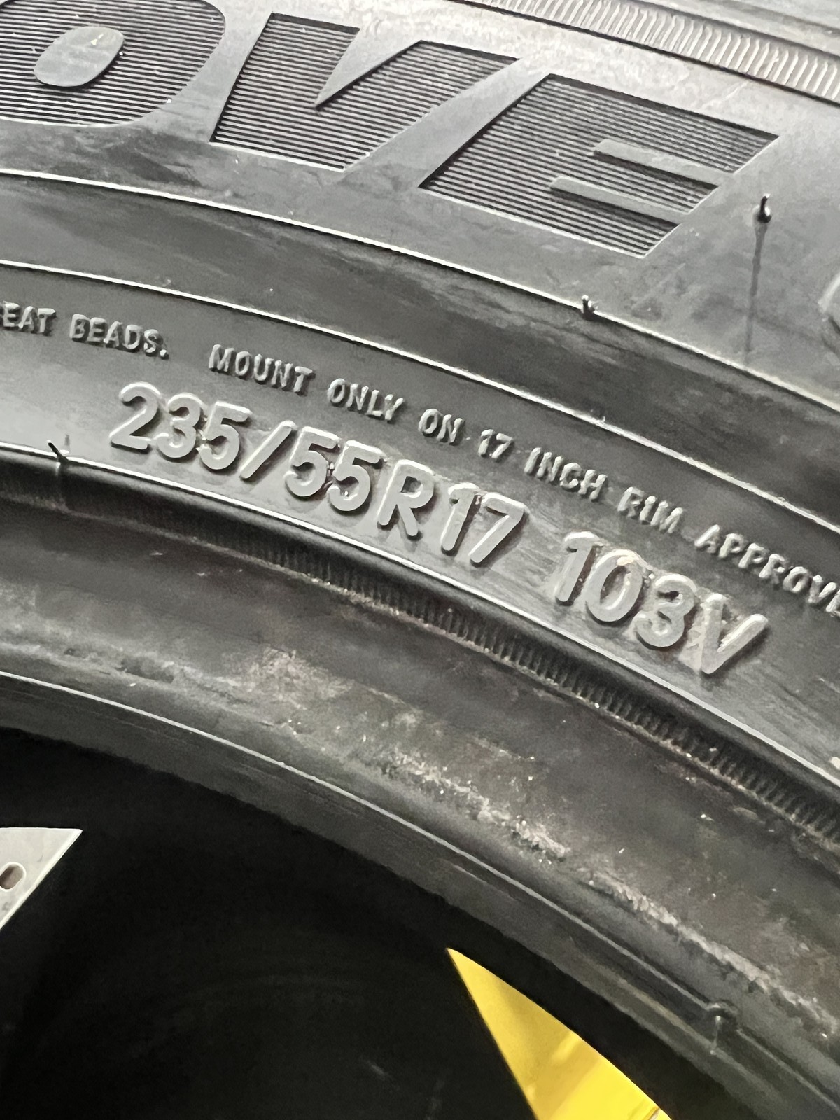 1 Tire Ironman iMove Gen 3 AS 235/55R17 103V DOT.3725 9/32