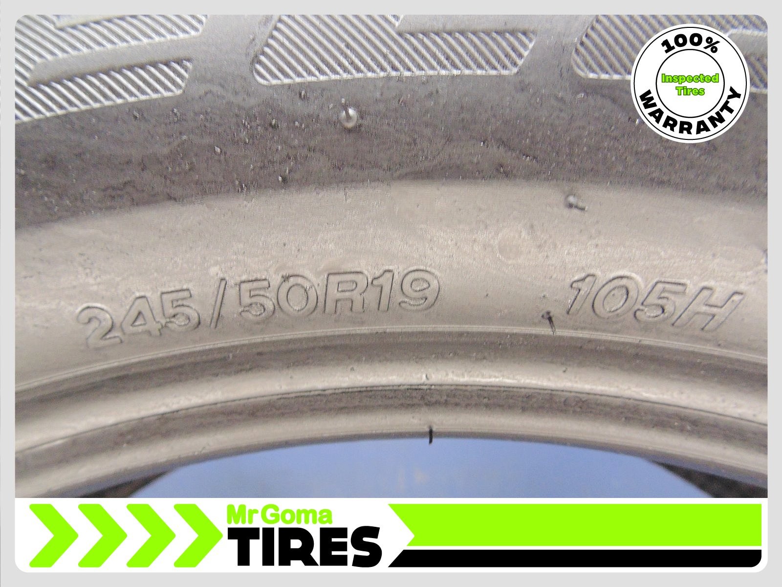 1 BRIDGESTONE DUELER H/P SPORT AS RSC RFT XL 245/50R19 TIRE 8.6/32 TREAD 2455019