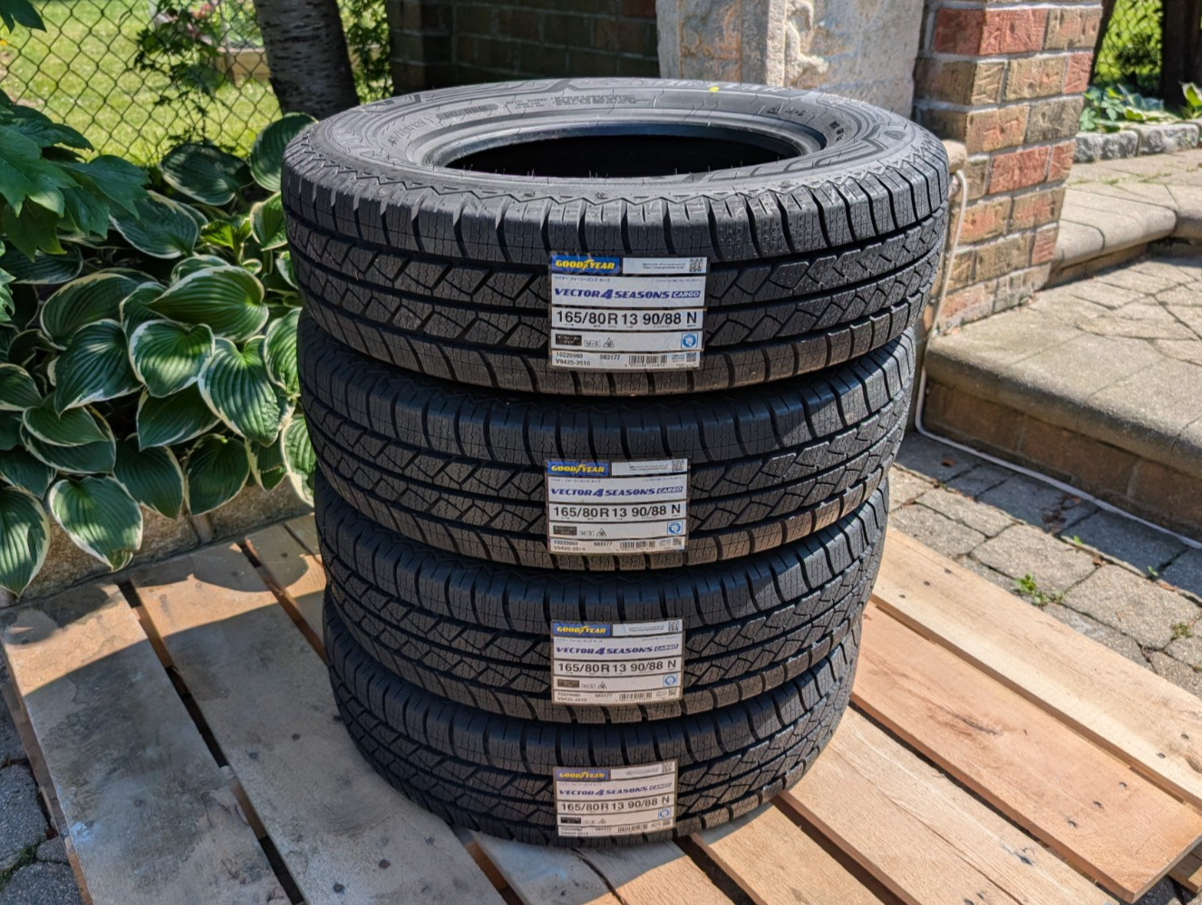 Goodyear Vector 4Seasons Kei/Mini Truck Tires 165/80R13 – 4, Brand New, 165R13