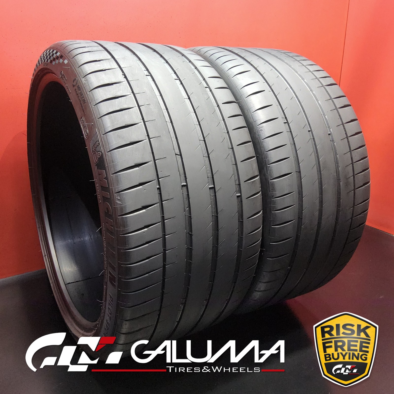 Set of 2 Tires LikeNEW Michelin Pilot Sport 4S ★ XL 315/30ZR22 No Repairs #96293