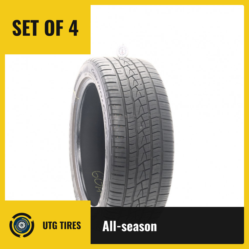 Set of (4) Used 255/45ZR20 Continental ControlContact Sport SRS Plus – 7-8.5/32