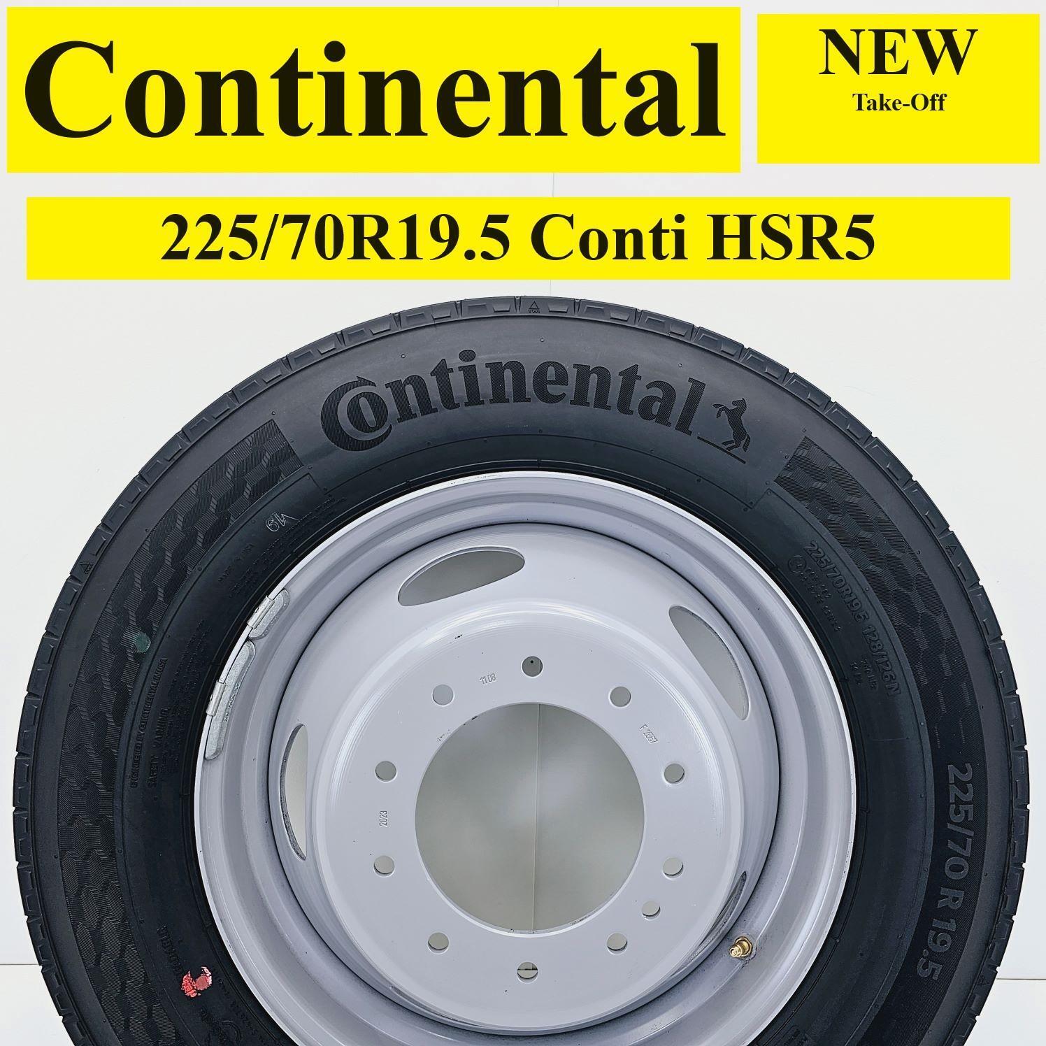 2005-2023 FORD F450 F550 225/70R19.5 CONTINENTAL CONTI HSR5 NEW Take-Off
