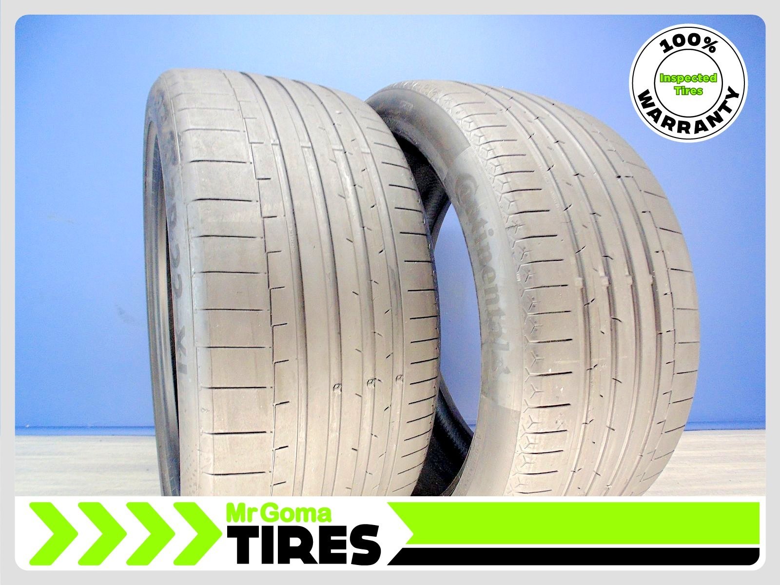 2 CONTINENTAL SPORTCONTACT 6 MO1 XL 285/40ZR22 USED TIRES 7.0/32 TREAD 2854022
