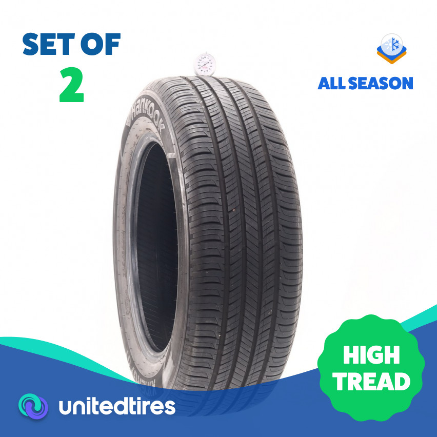 Set of (2) Used 235/60R18 Hankook Kinergy GT 103H – 9/32