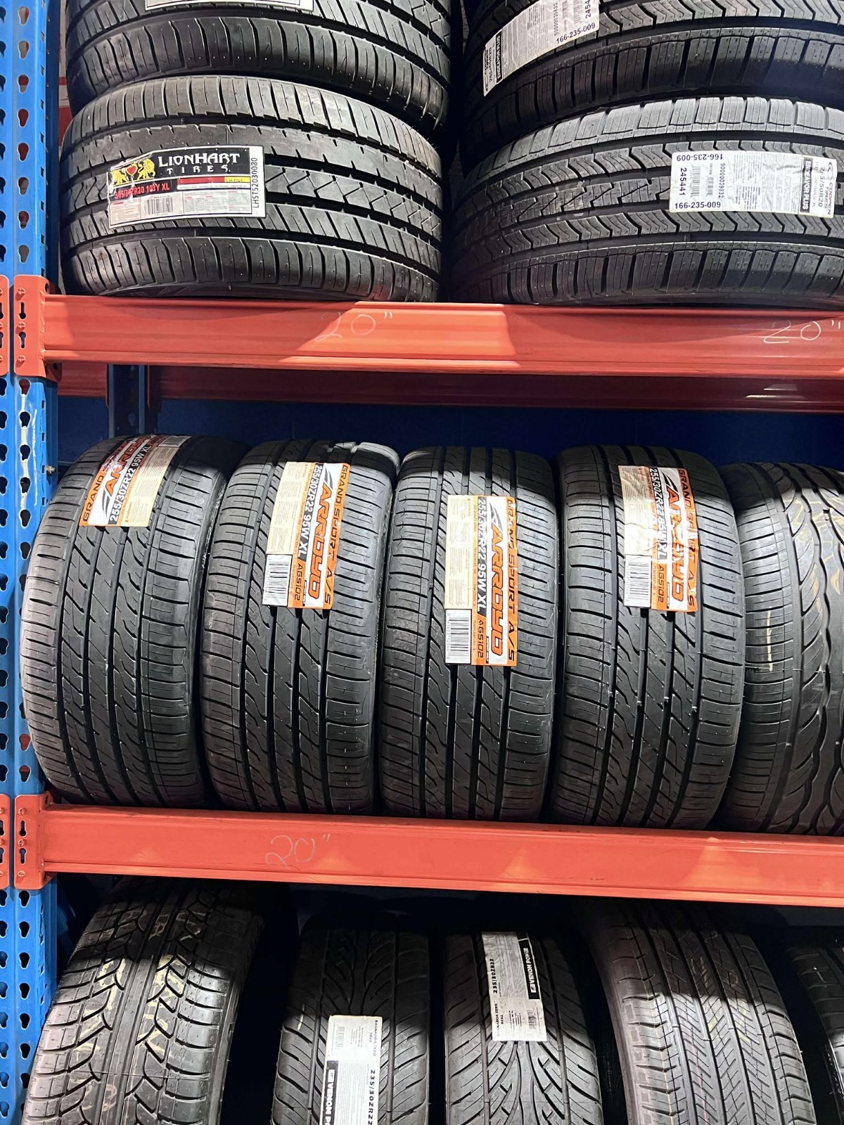 255/30/22 Arroyo grand Sport A/S All Season Brand New Set of (4)