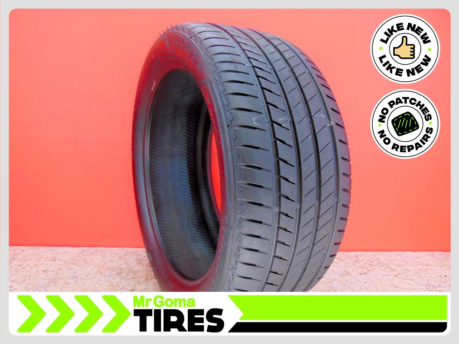 1 BRIDGESTONE ALENZA 001 RFT RSC XL 275/40R20 USED TIRE 9.0/32 TREAD RUN FLAT