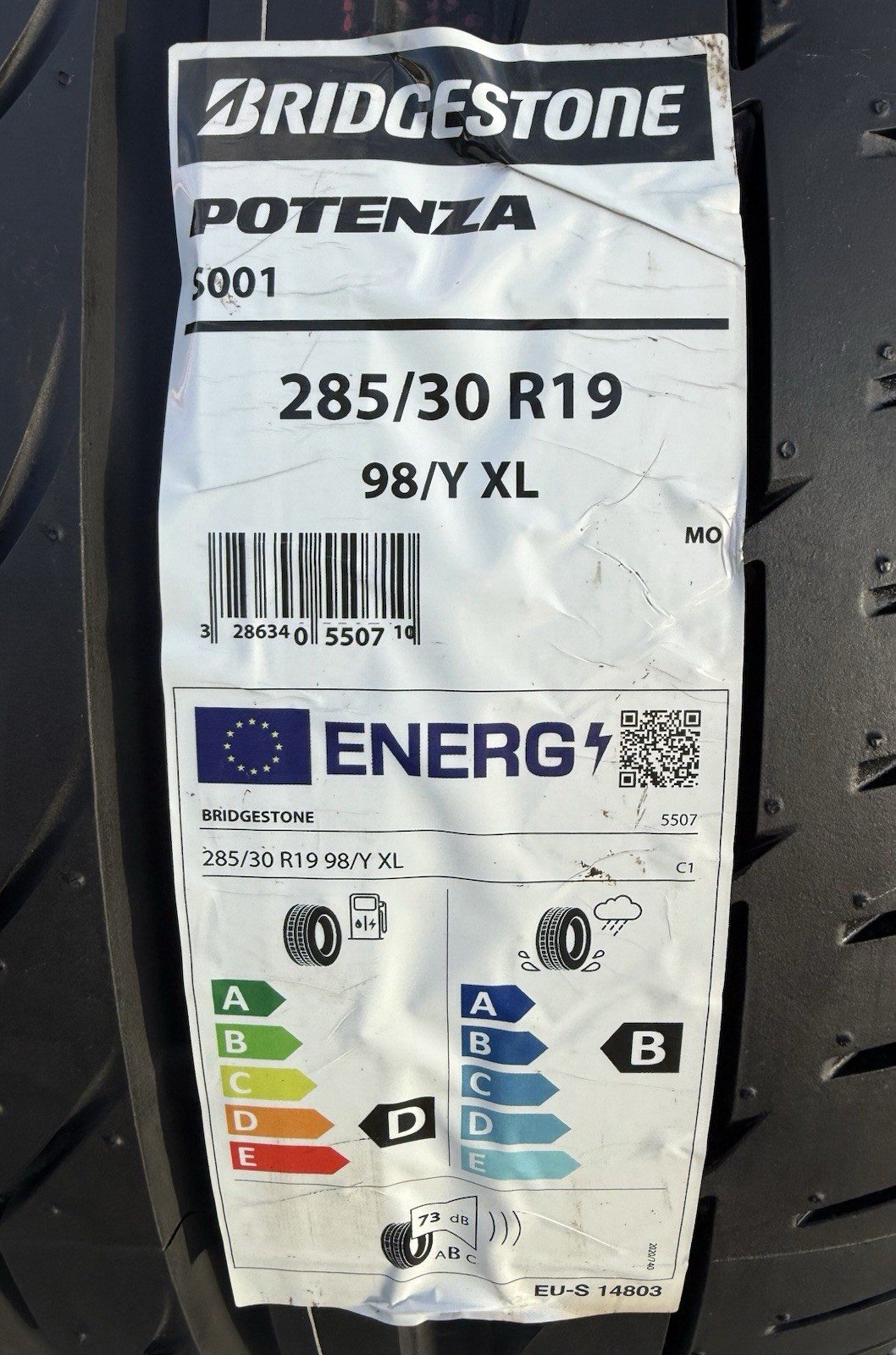 Set of TWO BRAND NEW 285/30R19 Bridgestone Potenza S001 Tires Like Michelin 4S!