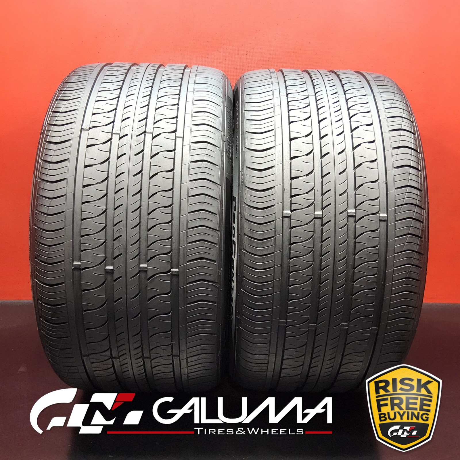 Set of 2 Tires Continental ProContact RX 305/30R21 305/30/21 No Repairs #87886