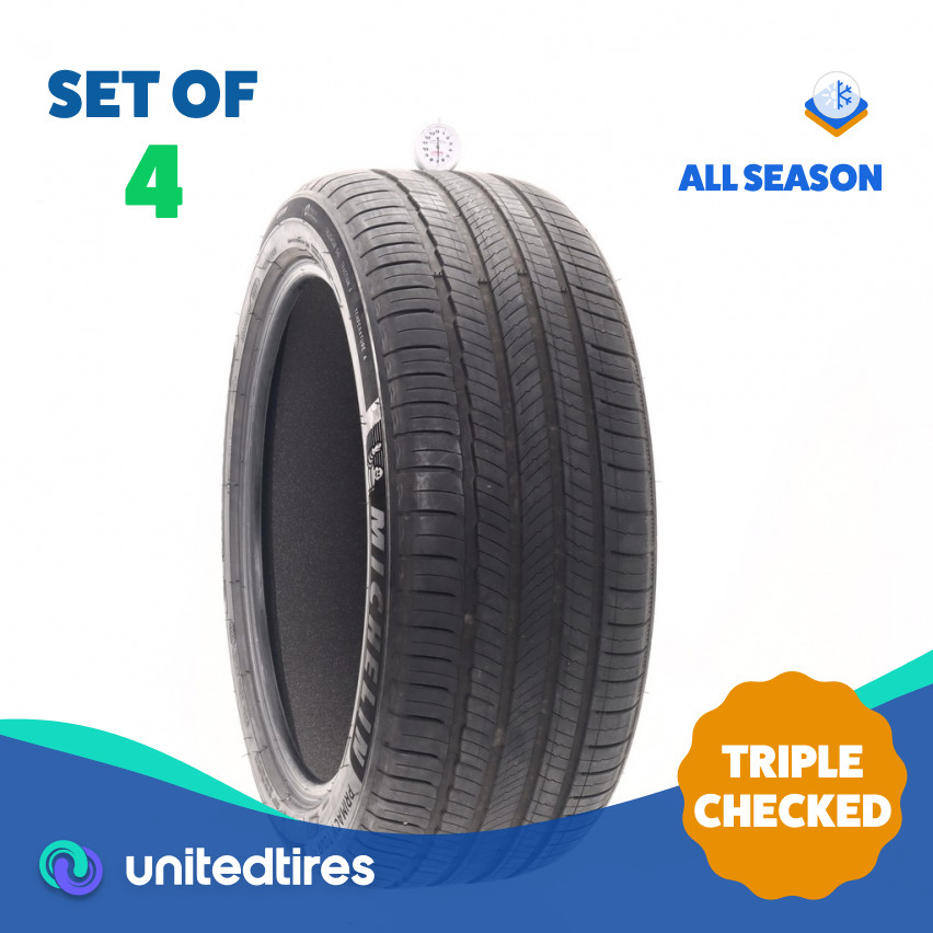 Set of (4) Used 255/45R20 Michelin Primacy Tour A/S GOE Acoustic 105V – 6.5-7/32