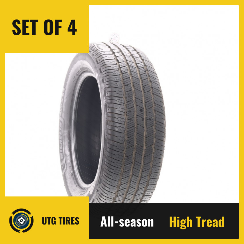 Set of (4) Used 275/60R20 Michelin Defender LTX M/S 2 116H – 9.5-11/32
