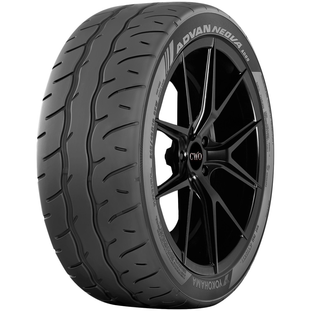 205/50R15 Yokohama Advan Neova AD09 86V SL Black Wall Tire