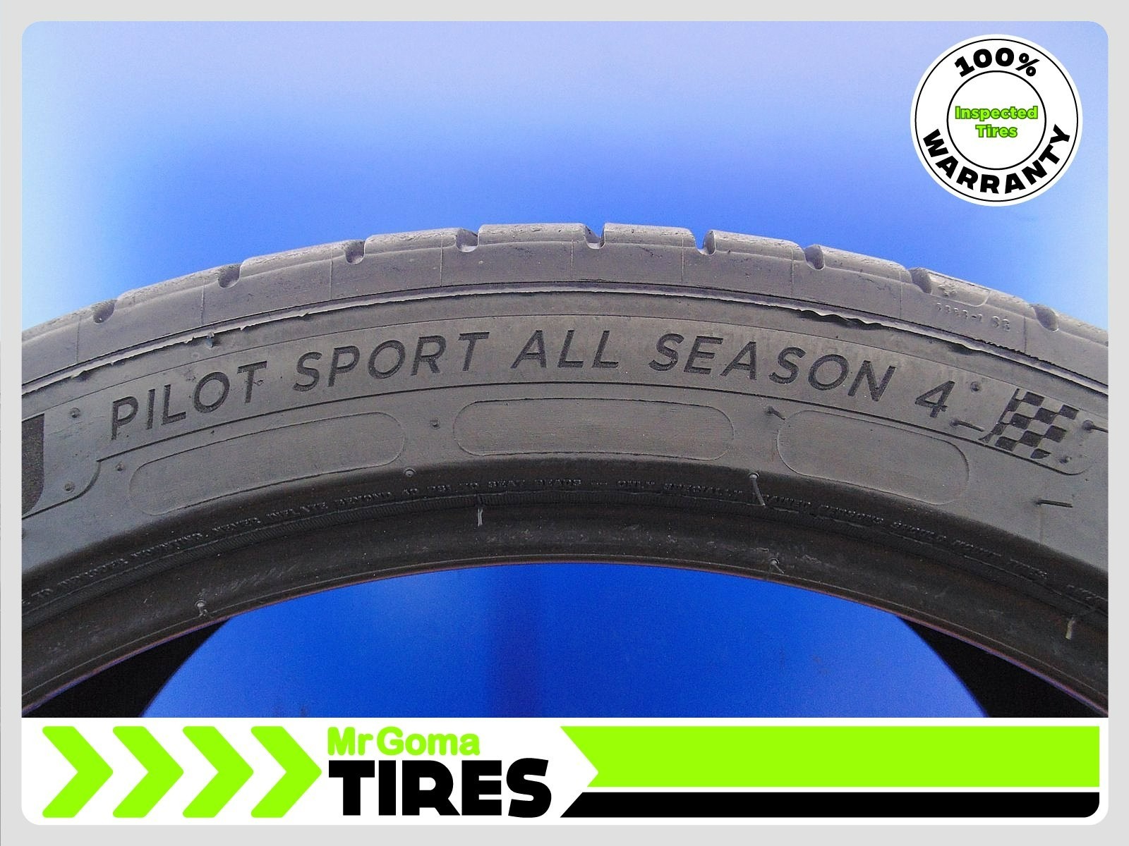 1 MICHELIN PILOT SPORT 4 ALL SEASON XL 235/40ZR20 USED TIRE 7.8/32 TREAD 96Y