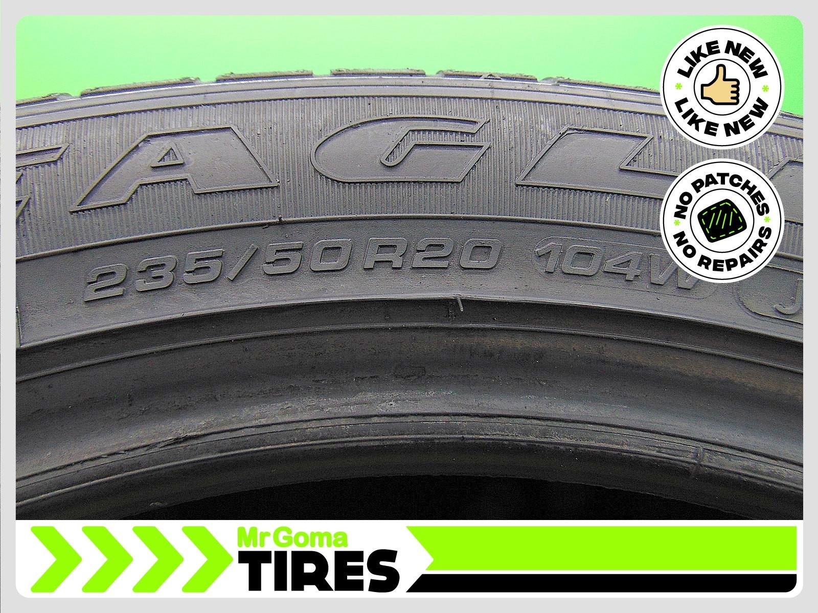 1 TIRE GOODYEAR EAGLE F1 ASYMMETRIC SUV 4X4 AT J LR XL 235/50R20 104W 10.0/32