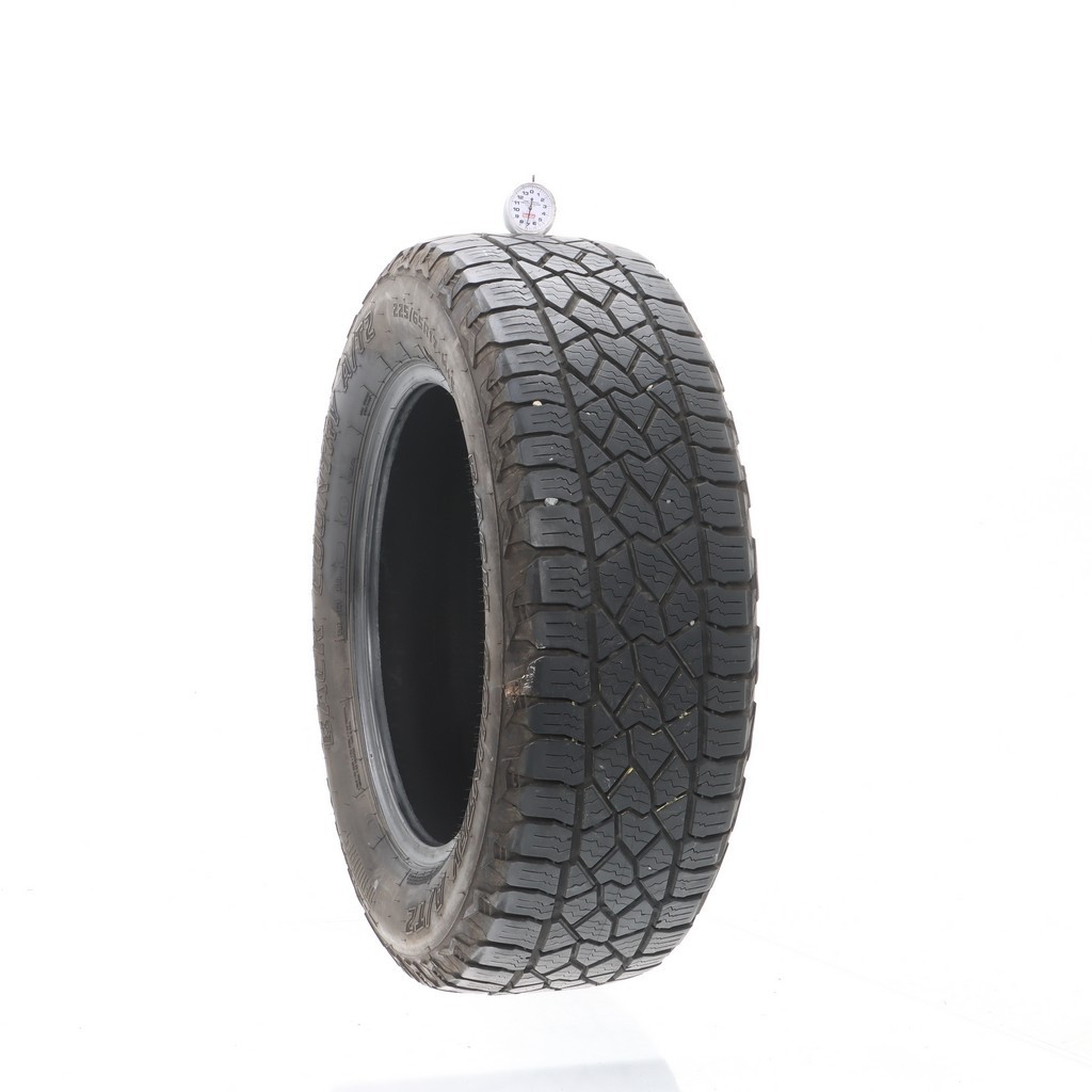 Set of (4) Used 225/65R17 DeanTires Back Country A/T2 102H – 7-8.5/32