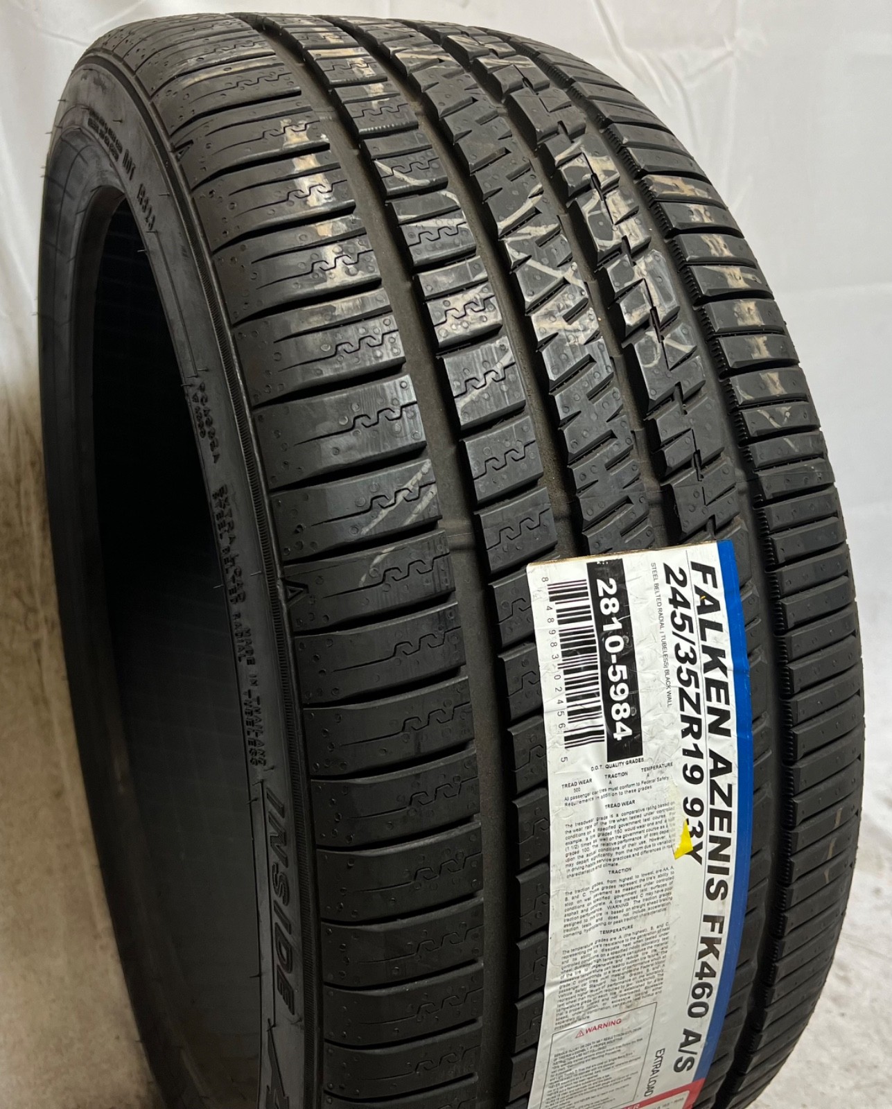 1 – NEW 245/35ZR19 XL (93Y) Falken Azenis FK460 A/S – 7108