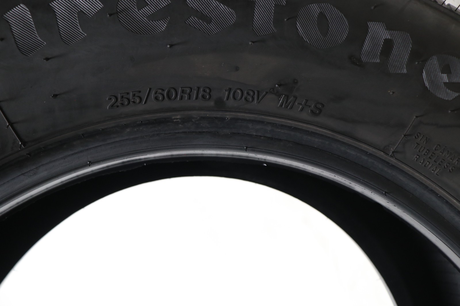 Set of 4 Used 255/60R18 Firestone Firehawk Pursuit – 108V – 8-8.5/32