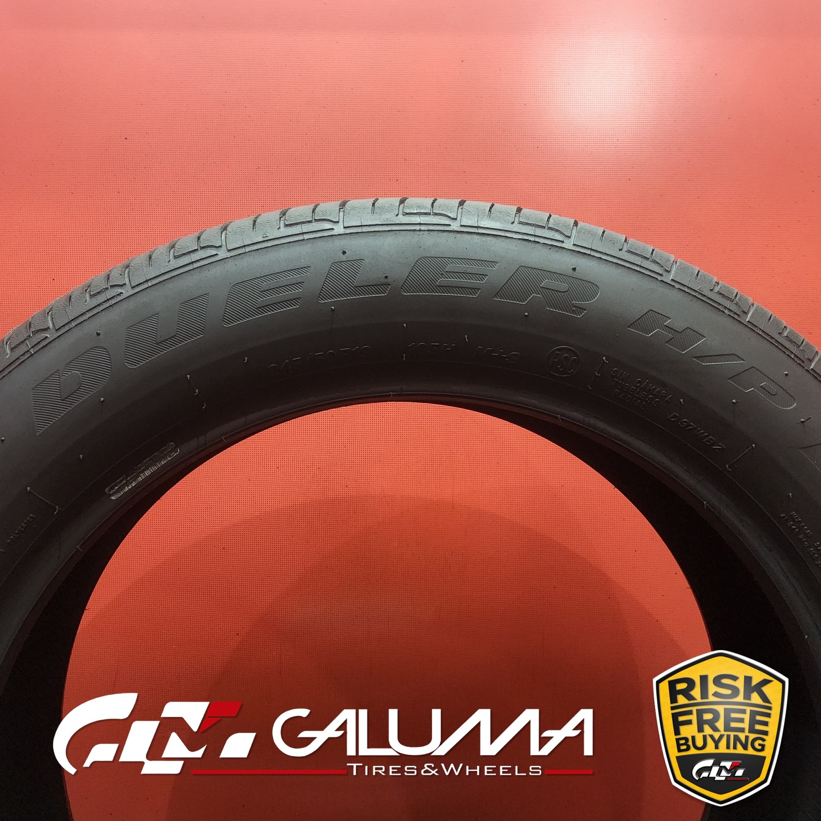 2X Tires Bridgestone Dueler H/P Sport AS RFT RunFlat ★ XL 245/50R19 105H #96162