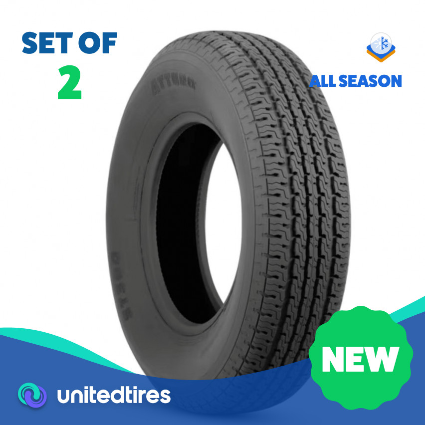 Set of (2) New ST 205/75R15 Atturo ST300 107/102M