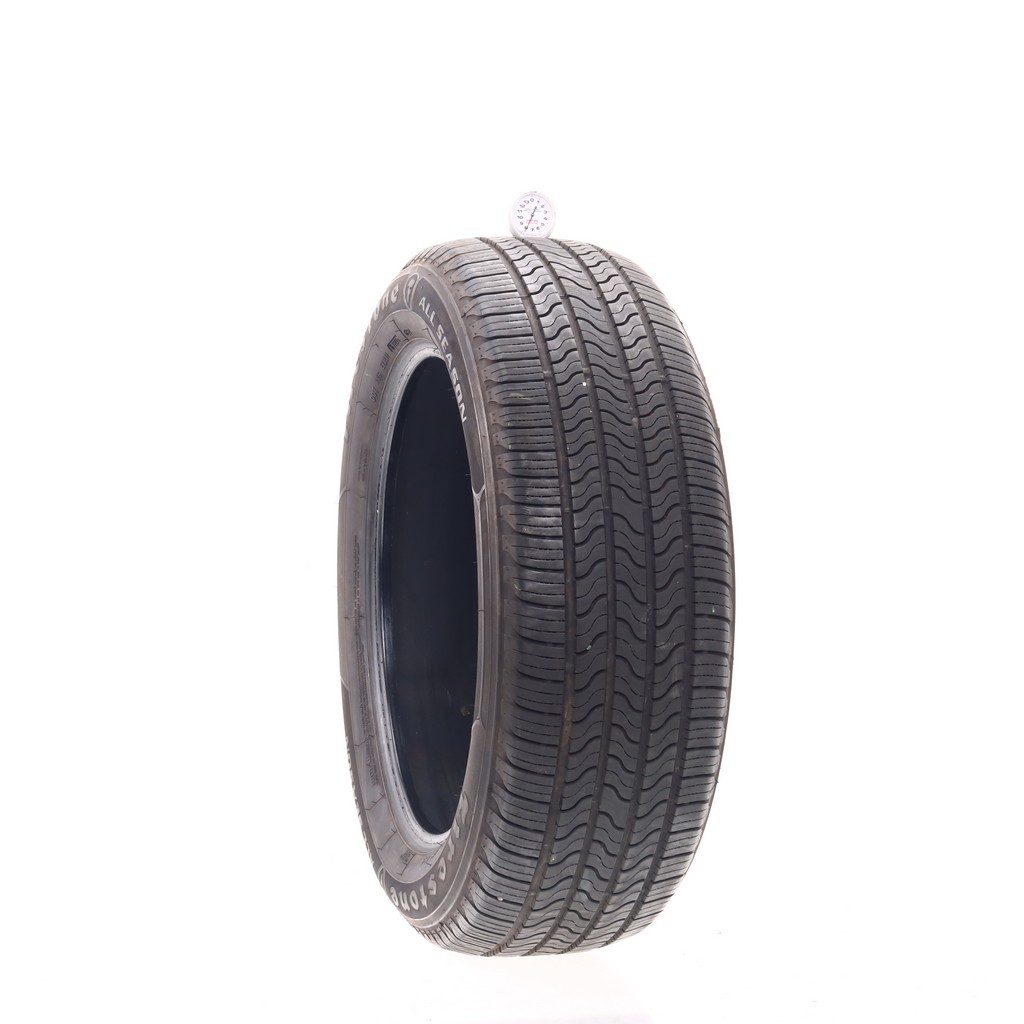 Set of (4) Used 235/55R19 Firestone All Season (Firestone) 101H – 7-8.5/32