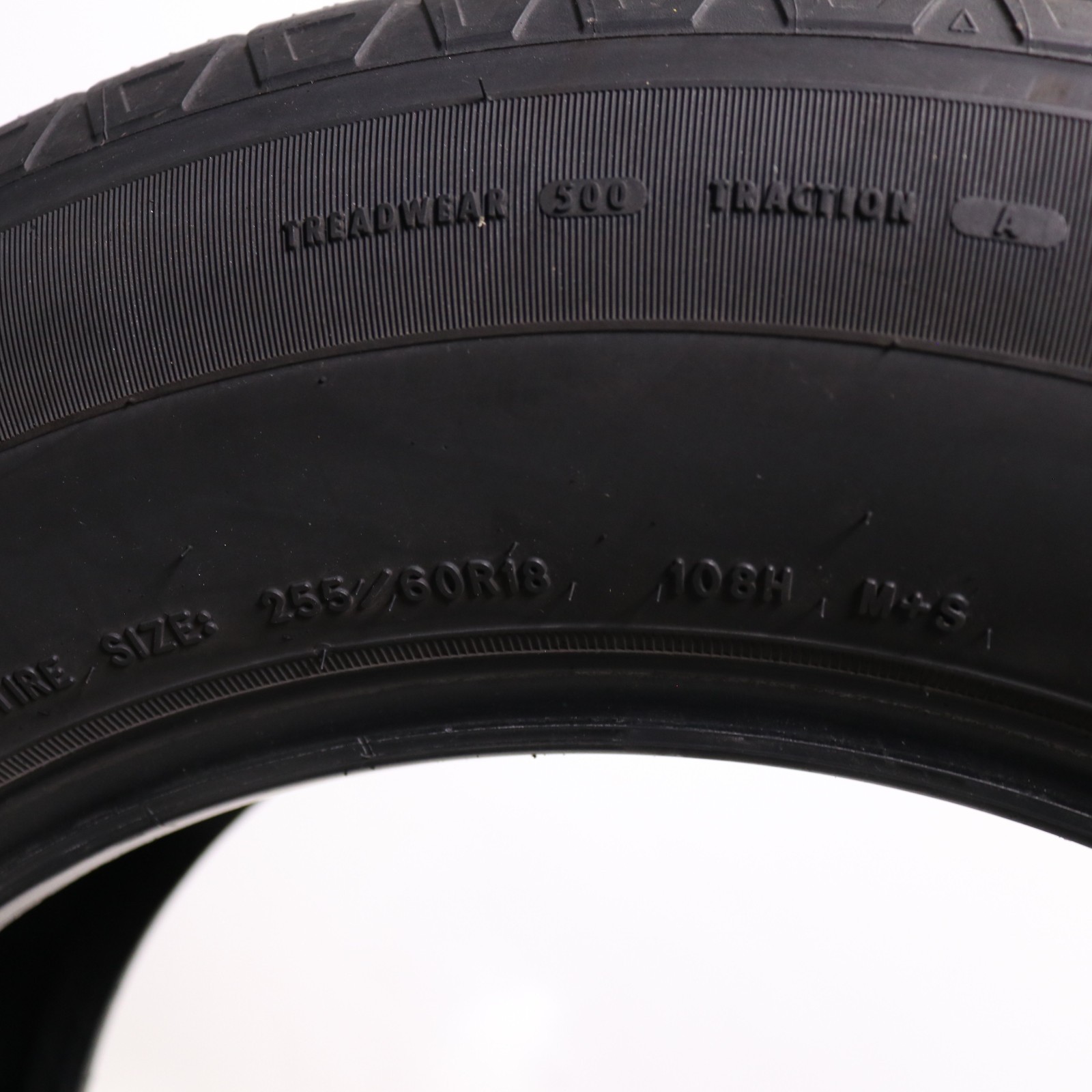 Set of 4 Used 255/60R18 Goodyear Eagle Touring – 108H – 8-9/32