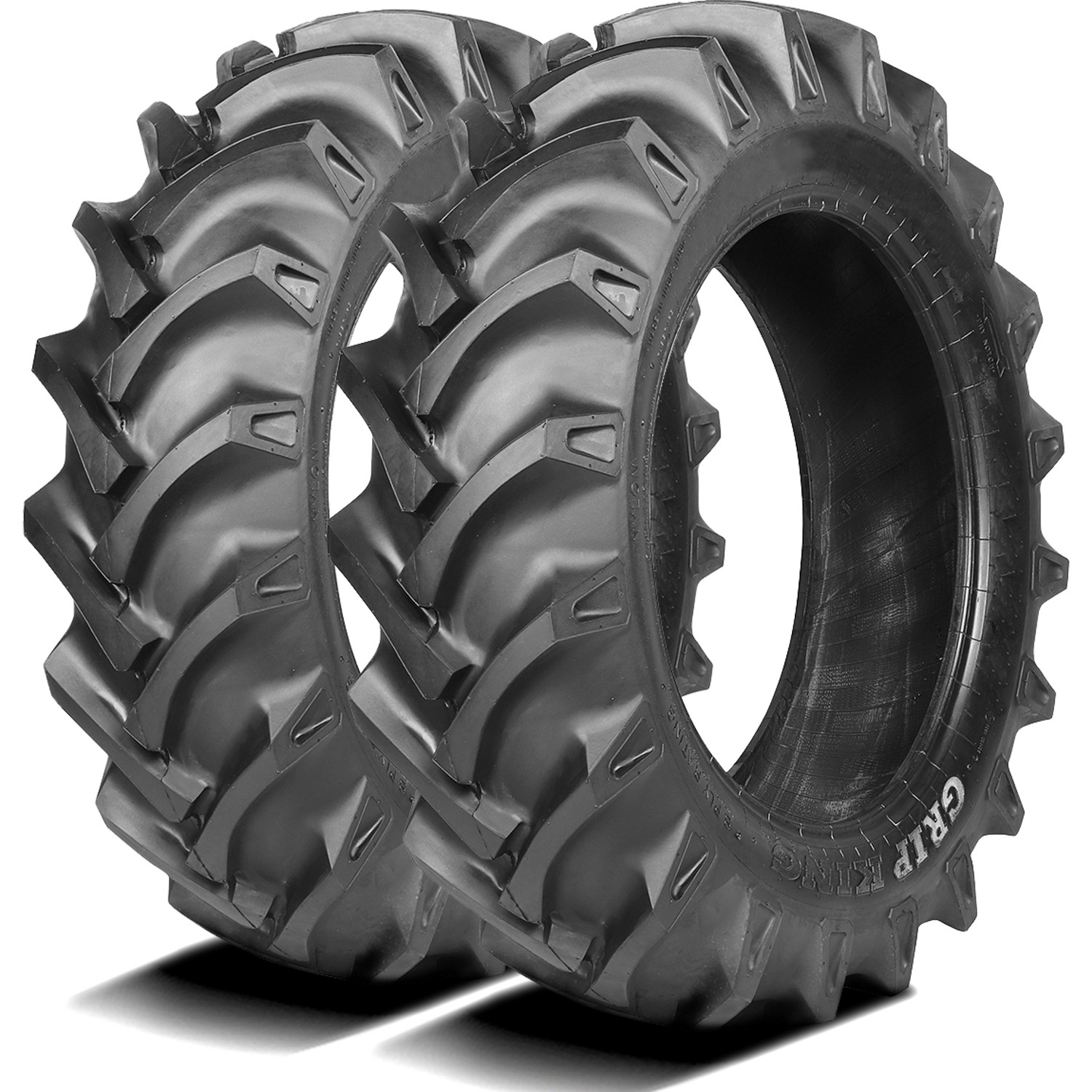 2 Tires 9.5-16 Load 6 Ply Astro Tires Grip King (TT) Tractor