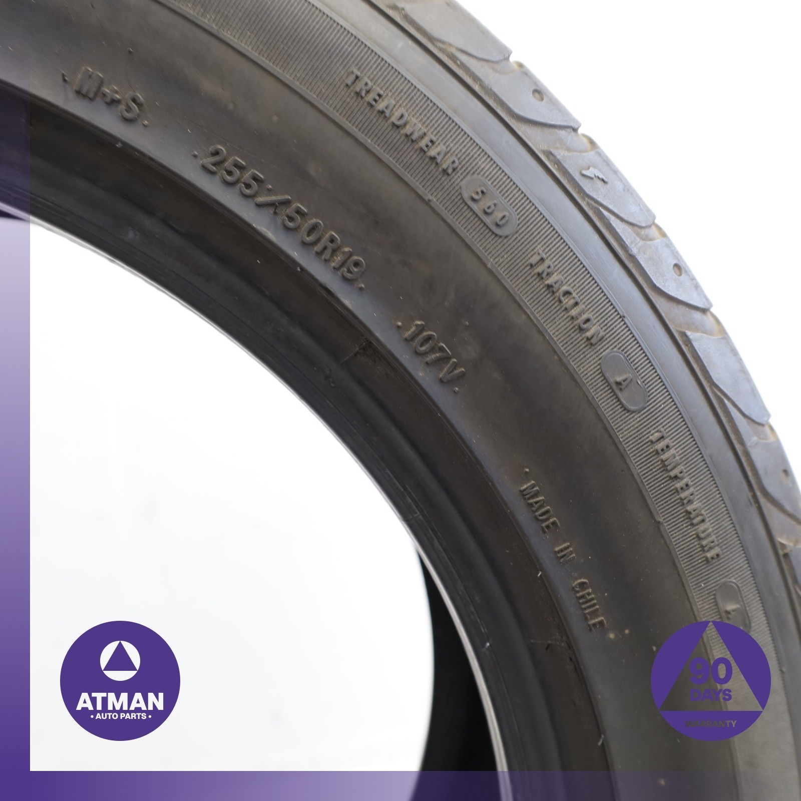 255/50R19 Goodyear Eagle Sport All Season 255 50 19′ 107V DOT 3222 Tire