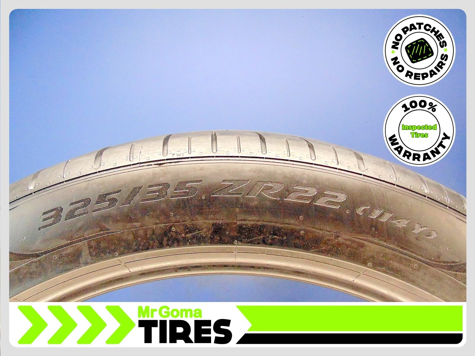 2 PIRELLI P ZERO TM PZ4 L XL 325/35ZR22 USED TIRES 6.7/32 TREAD NO PATCH 3253522
