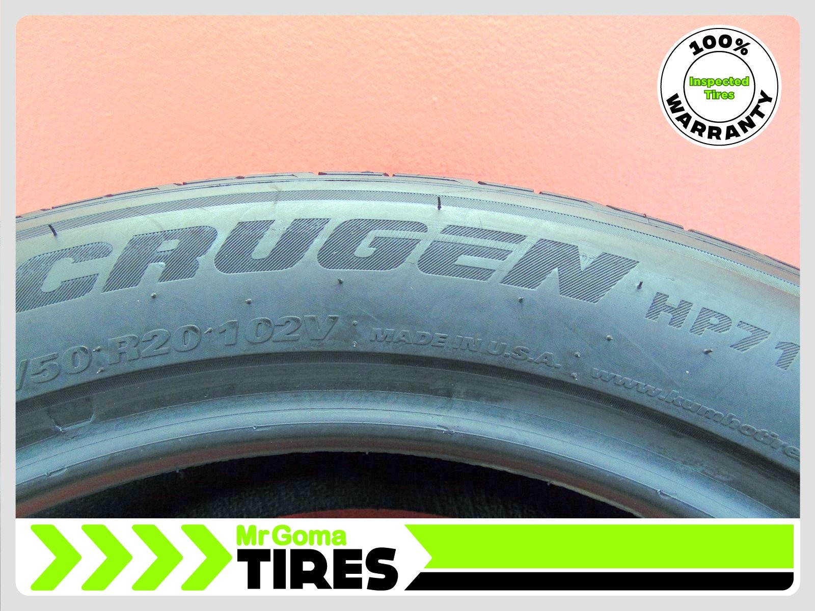 4 KUMHO CRUGEN HP71 245/50R20 USED TIRES 7.6/32 TREAD 245/50/20 102V 2455020