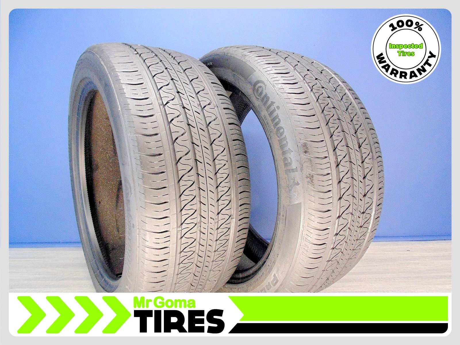2 CONTINENTAL PROCONTACT RX T2 XL 255/45R19 USED TIRES 7.3/32 TREAD 104W 2554519