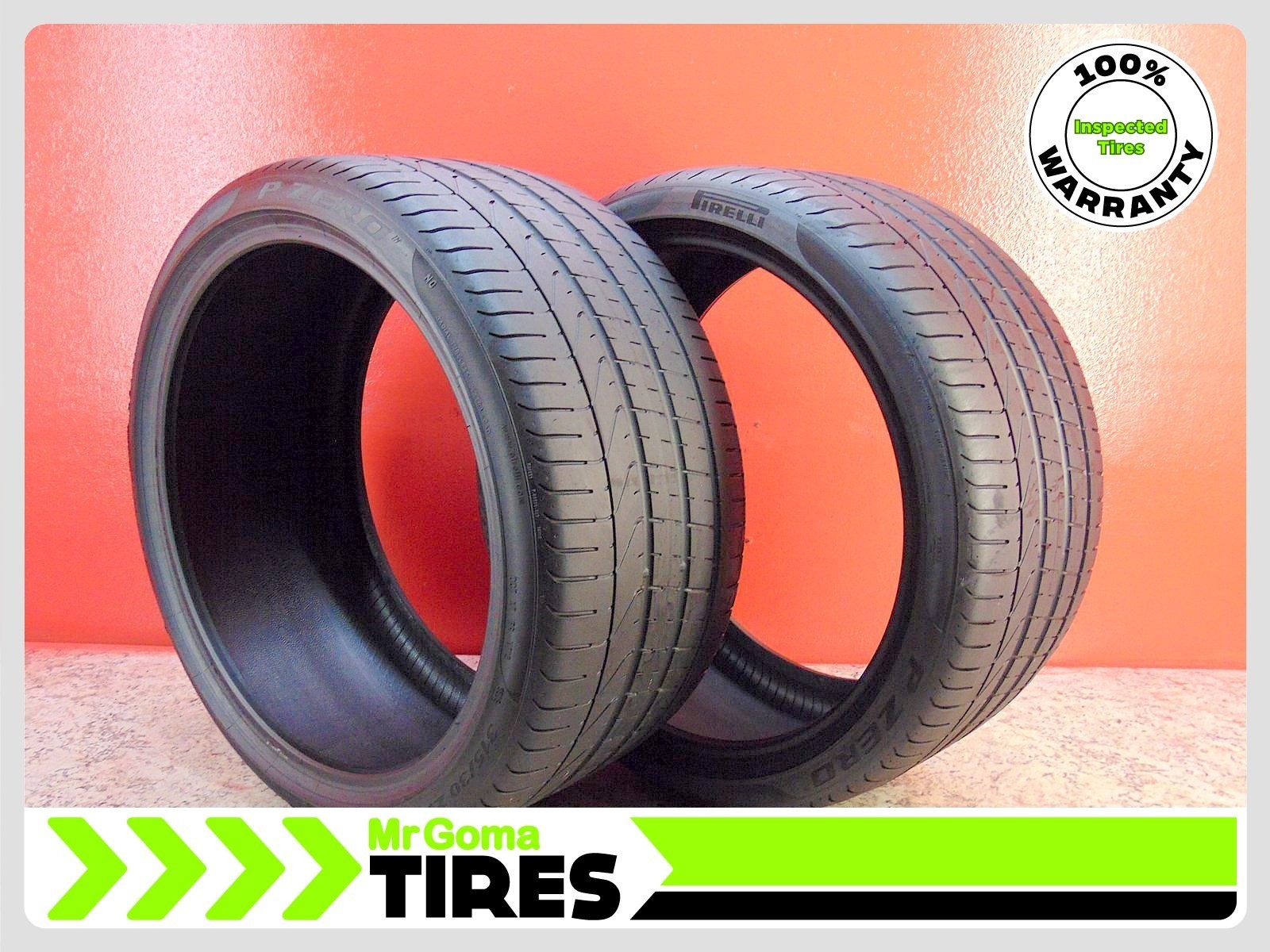 2 PIRELLI P ZERO TM N0 XL 315/30ZR22 70% LIFE USED TIRES 107Y 3153022