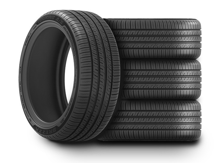 4 New 235/50R19 Brezza Touring A/S 70K Mile All Season Tires 99V BSW 2355019