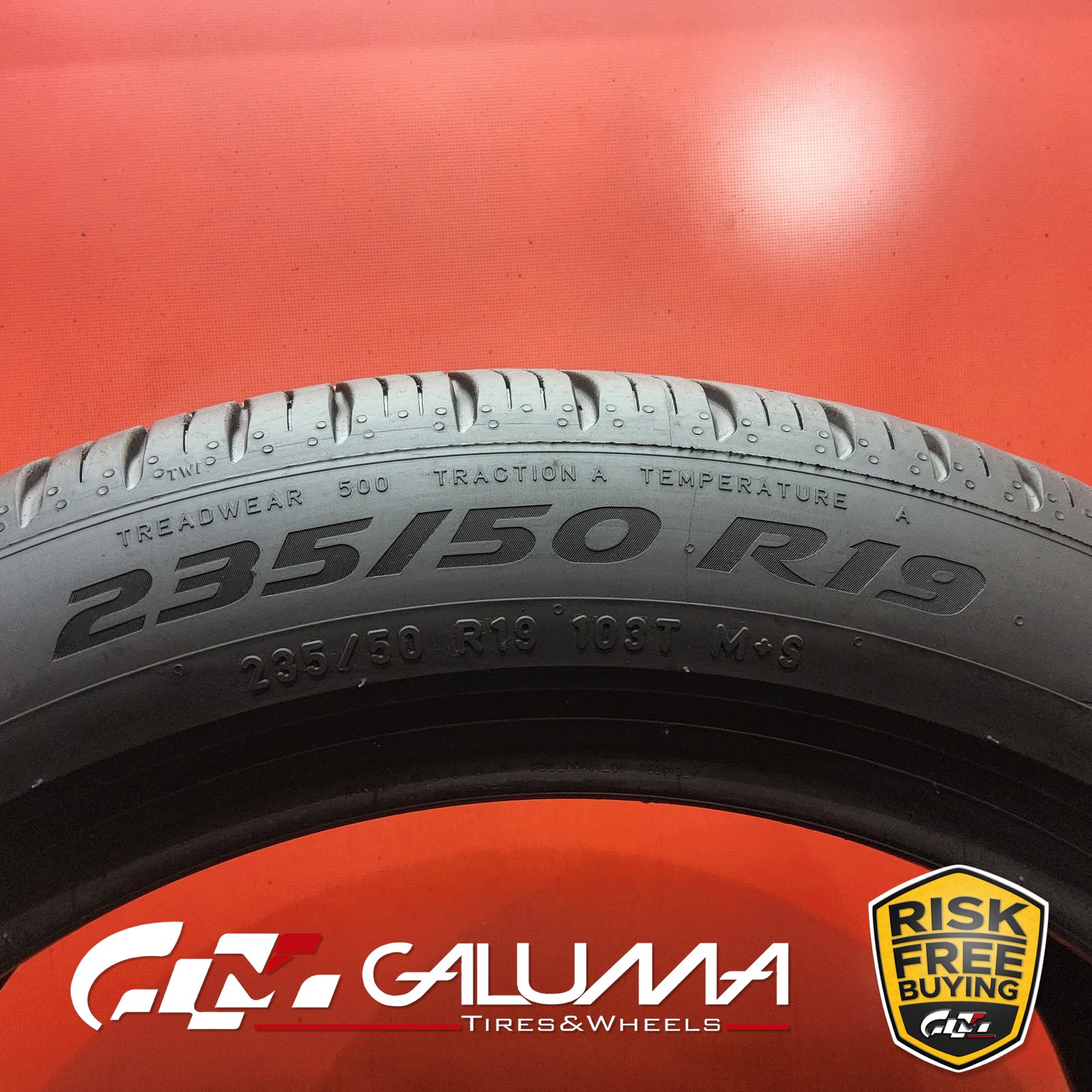 2 Tires LikeNEW Pirelli Scorpion Zero A/S (ELECT) RFT 235/50R19 No Repairs 96068