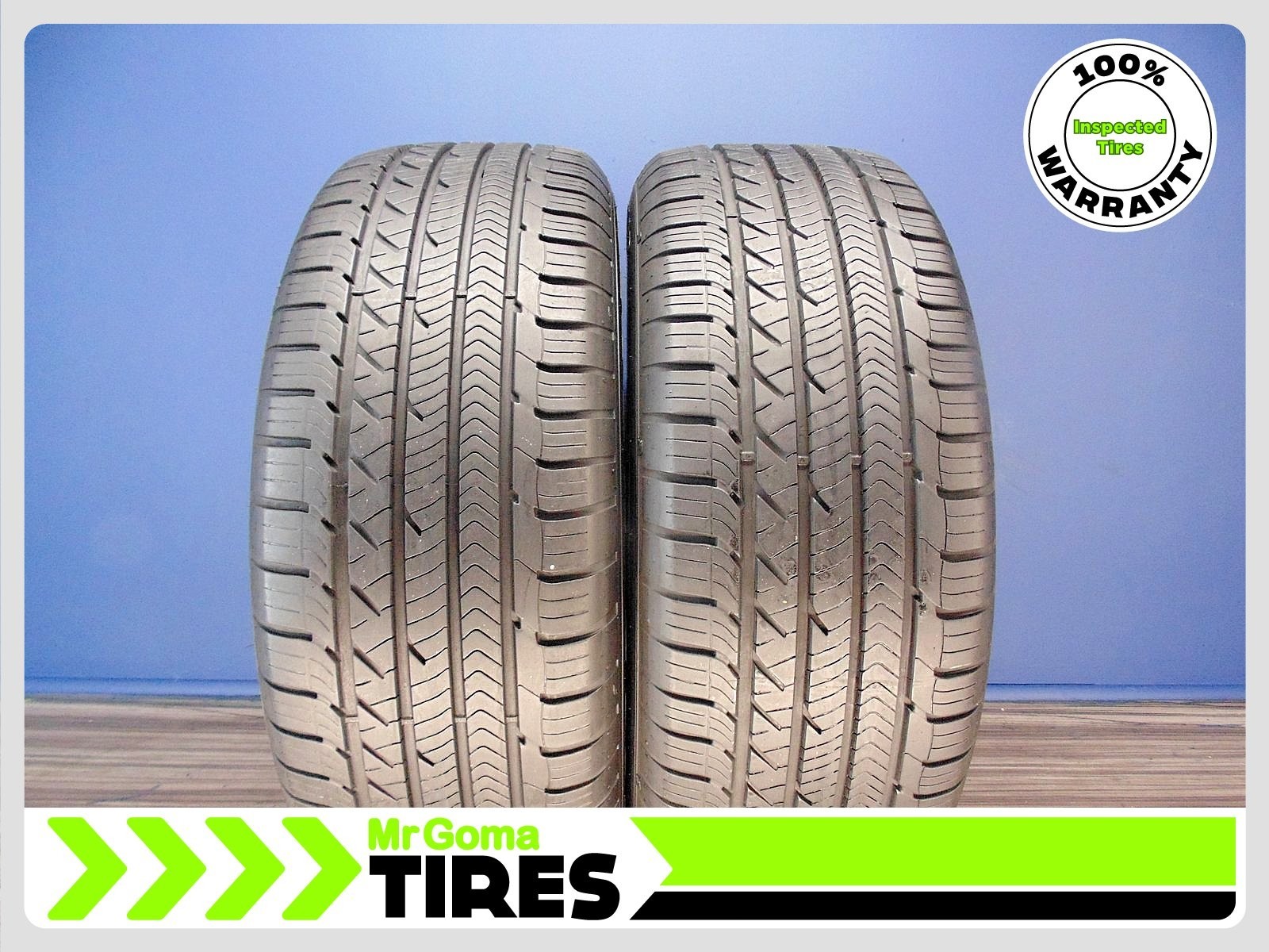 2 GOODYEAR EAGLE SPORT A/S AO AUDI 235/55R18 USED TIRE 8.7/32 TREAD 100H 2355518