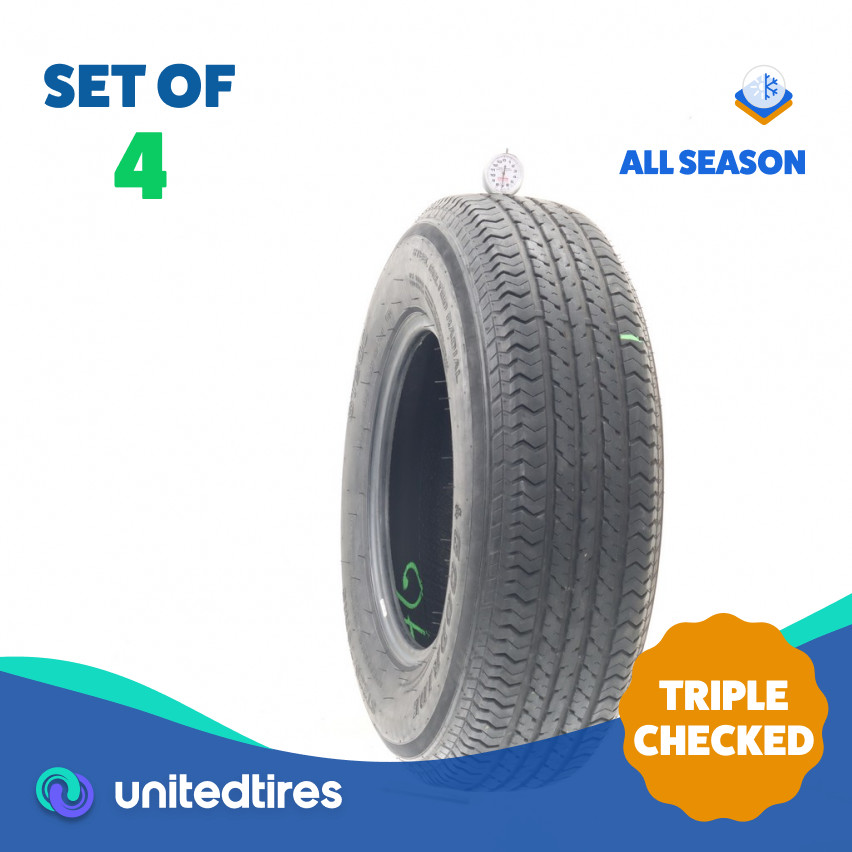 Set of (4) Used ST 225/75R15 Goodride ST200 113/108M – 7-8.5/32