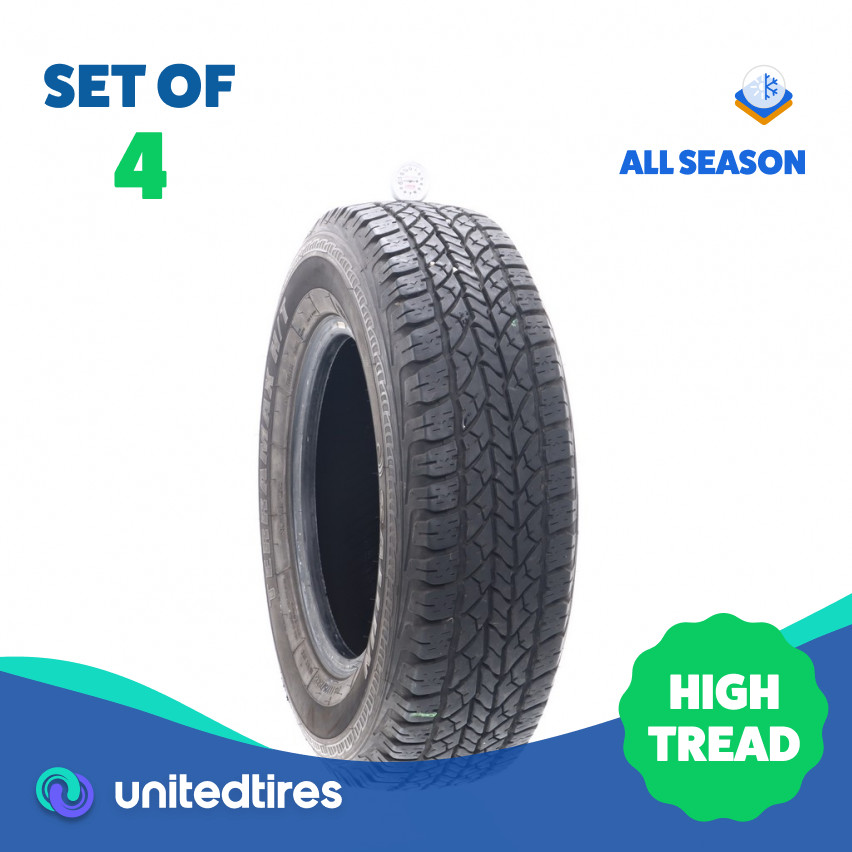 Set of (4) Used LT 225/75R16 Sailun Terramax H/T 115/112R – 10.5-11.5/32