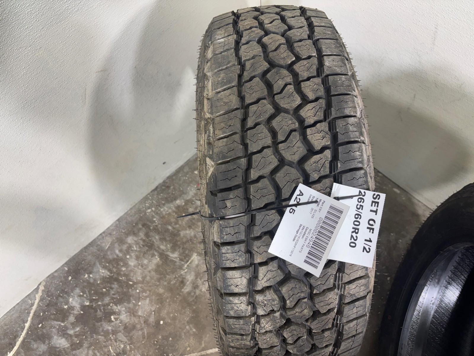 Set of （2） Milestar Patagonia A/T R Used Tire 265/60 R20 121/118R M+S 11/32
