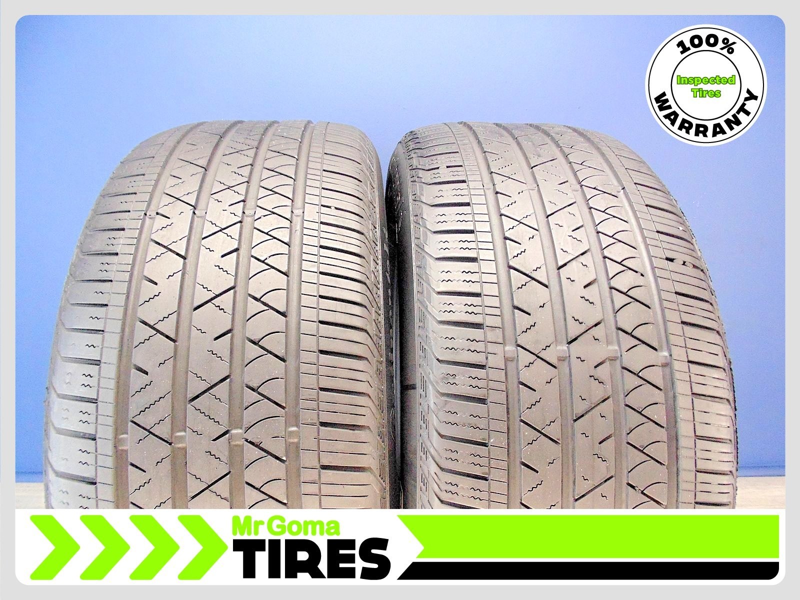 2 CONTINENTAL CROSSCONTACT LX SPORT T1 275/45R20 USED TIRES 7.3/32 TREAD 2754520
