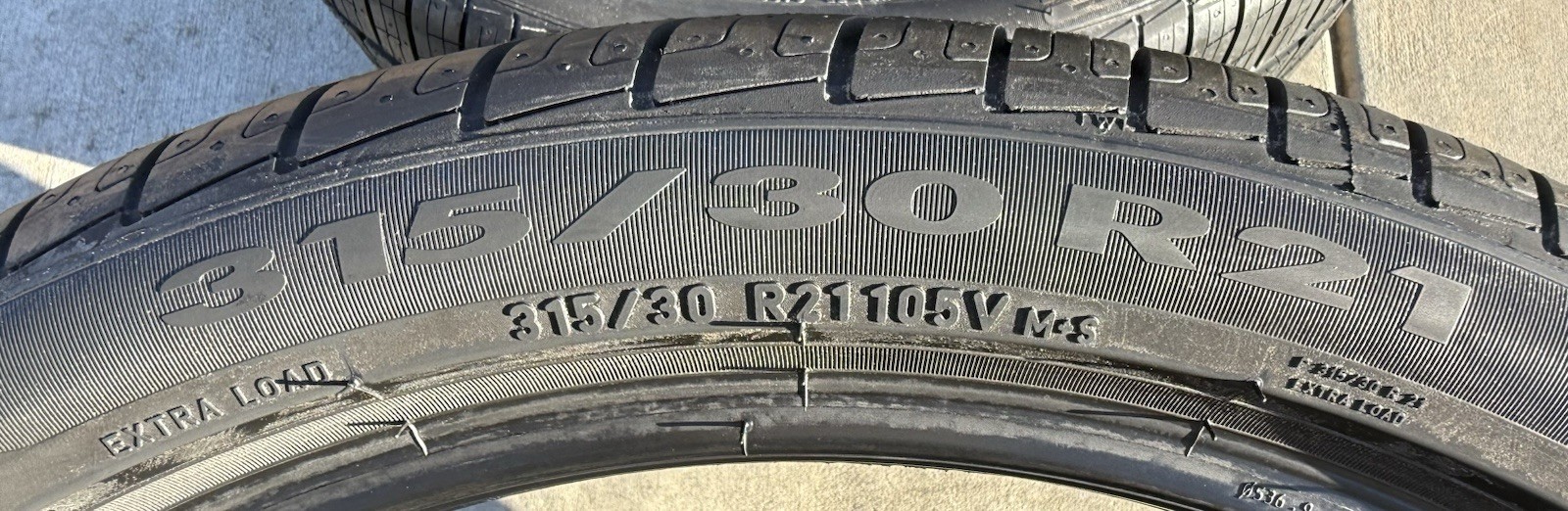 TWO BRAND NEW 315/30R21 105V Pirelli Cinturato P7 A/S All Season Foam PNCS Tires
