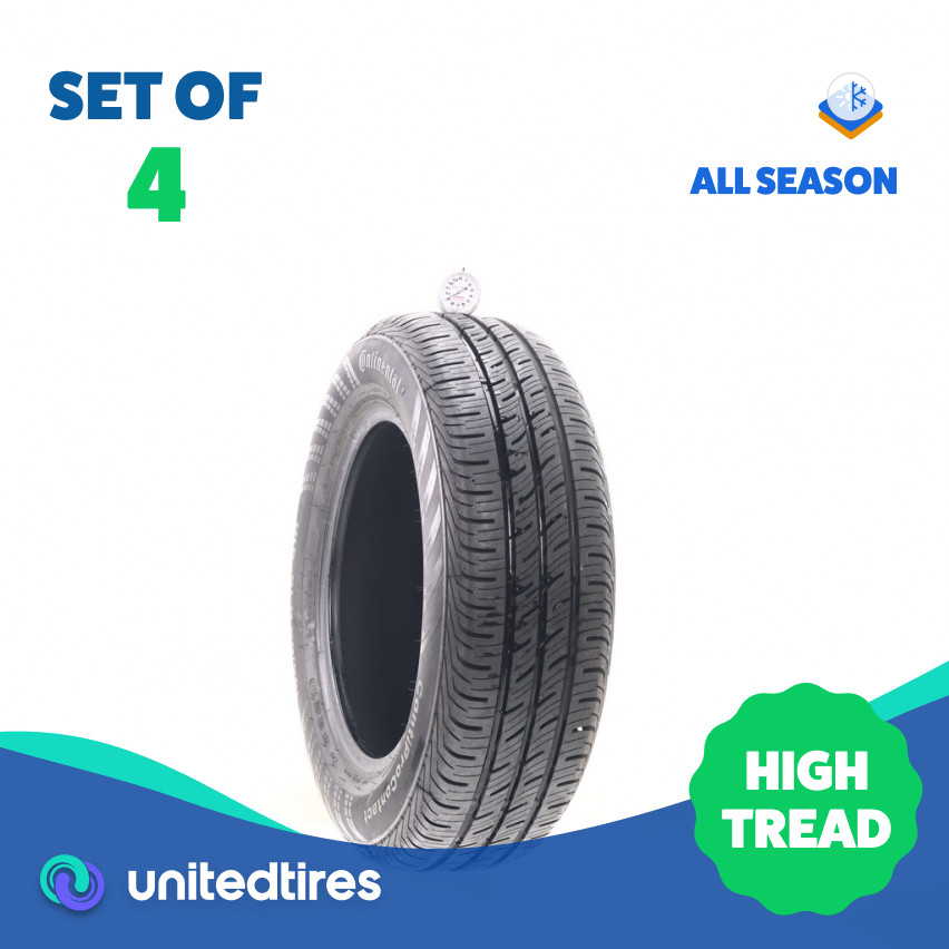 Set of (4) Used 195/65R15 Continental ContiProContact 91H – 9-9.5/32