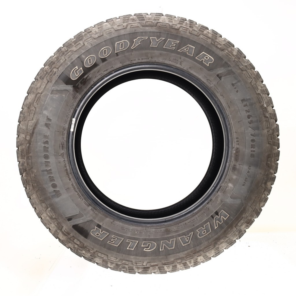 Used LT 265/70R18 Goodyear Wrangler Workhorse AT 124/121S – 7/32