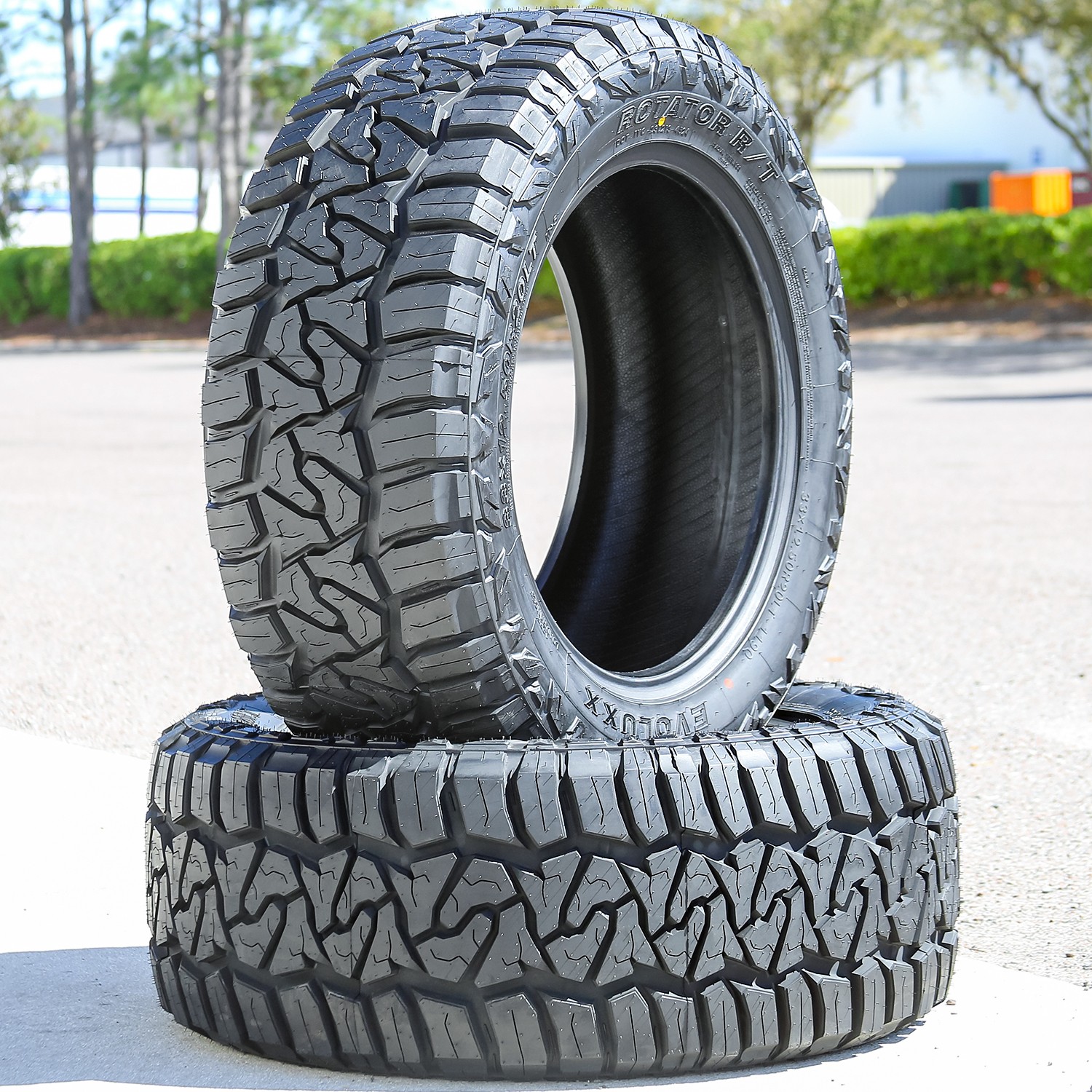 5 Evoluxx Rotator R/T 33X12.50R20 119Q F 12 Ply Tires 50k Mi Warranty