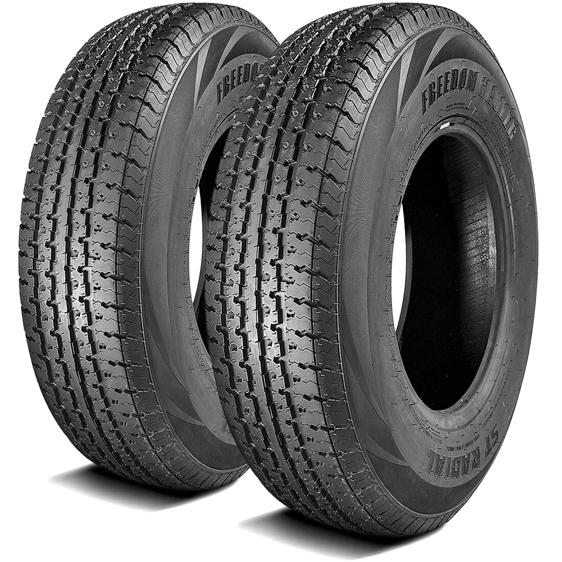 2 Tires Freedom Hauler ST Radial ST 235/80R16 Load F 12 Ply Trailer
