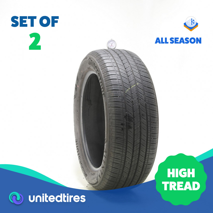 Set of (2) Used 235/55R19 Bridgestone Alenza Sport A/S ENLITEN 101V – 8/32