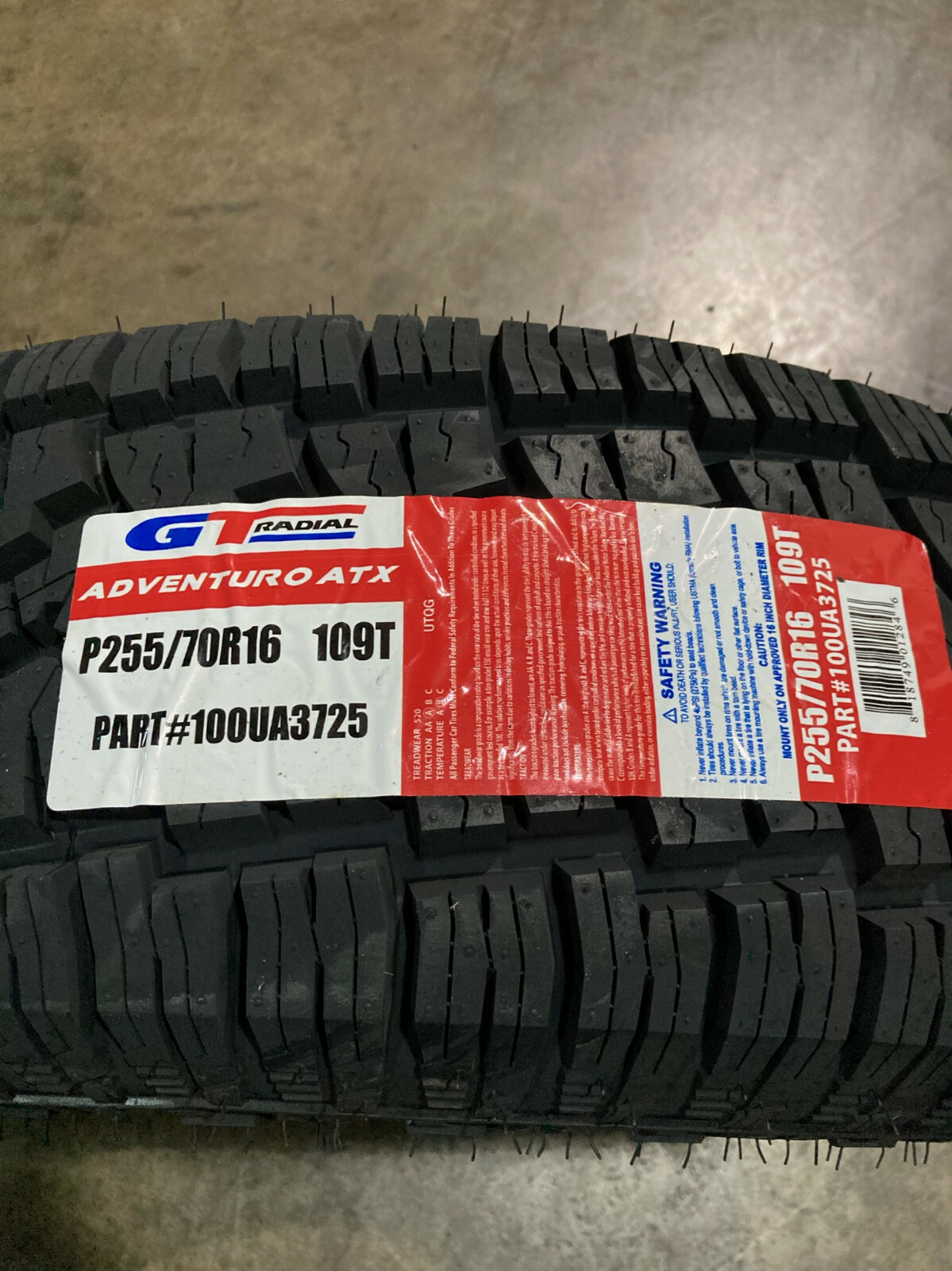 4 New 255 70 16 GT Radial Adventuro ATX Tires