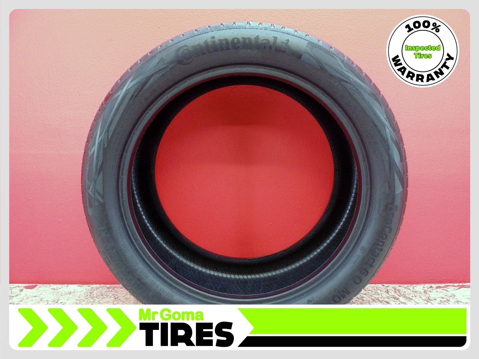 1 CONTINENTAL ECOCONTACT 6 Q MO MERCEDES XL 285/40R20 USED TIRE 7.3/32 TREAD