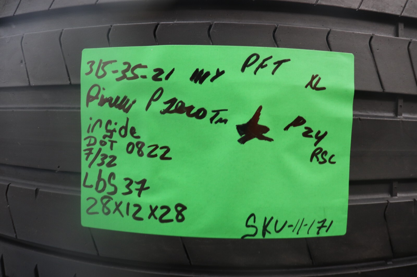 Used 315/35R21 Pirelli P Zero PZ4 Run Flat RSC 111Y – 6.0/32